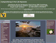 Tablet Screenshot of lilyhypnotherapy.com